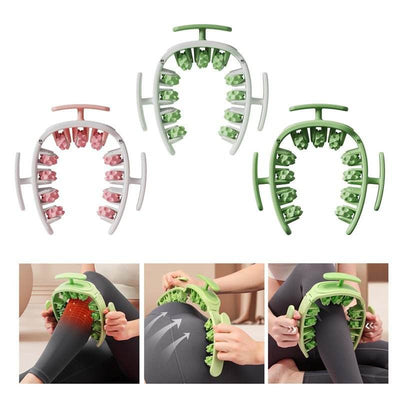 Versatile Manual Round Massager Roller for Fitness: Target Waist, Buttocks, Legs, and Thighs - Removable Gym Tool for Ultimate Beauty and Health Care - ZEEKO.AE