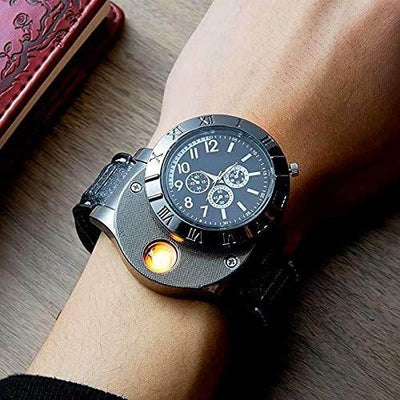 New Military USB Lighter Watch Men's - ZEEKO.AE