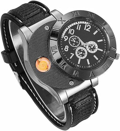 New Military USB Lighter Watch Men's - ZEEKO.AE