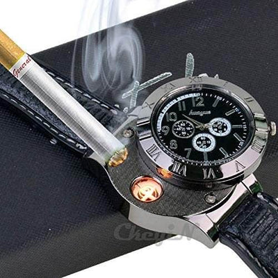 New Military USB Lighter Watch Men's - ZEEKO.AE