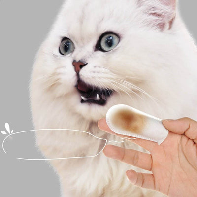 Oral And Dental Cleaning Wipes For Pet Cats And Dogs - ZEEKO.AE