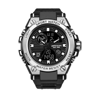 Outdoor Sports Dual Display Movement Multi-kinetic Energy Electronic Watch - ZEEKO.AE
