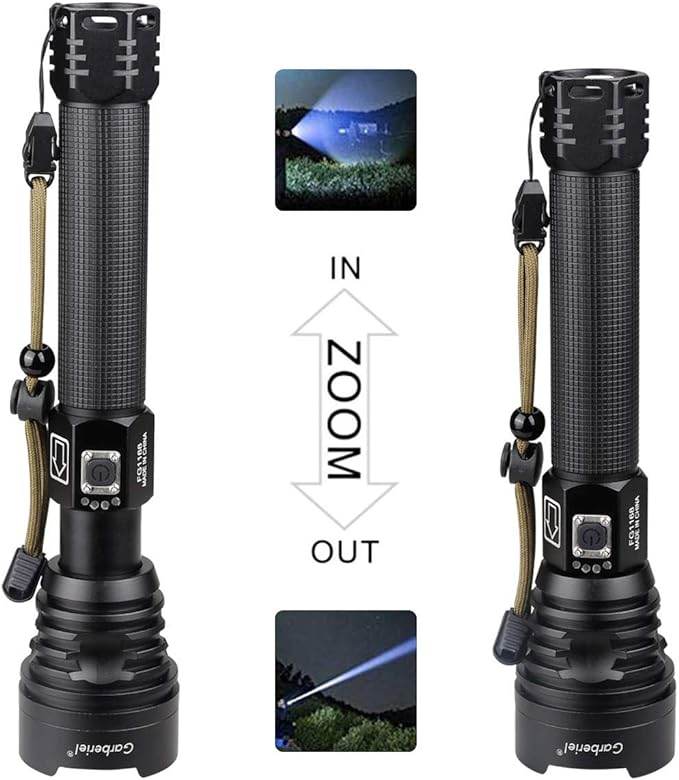 P90 LED Rechargeable Laser Flashlight - ZEEKO.AE