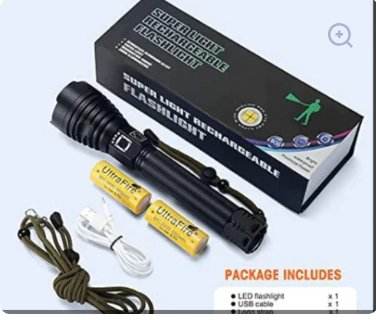 P90 LED Rechargeable Laser Flashlight - ZEEKO.AE
