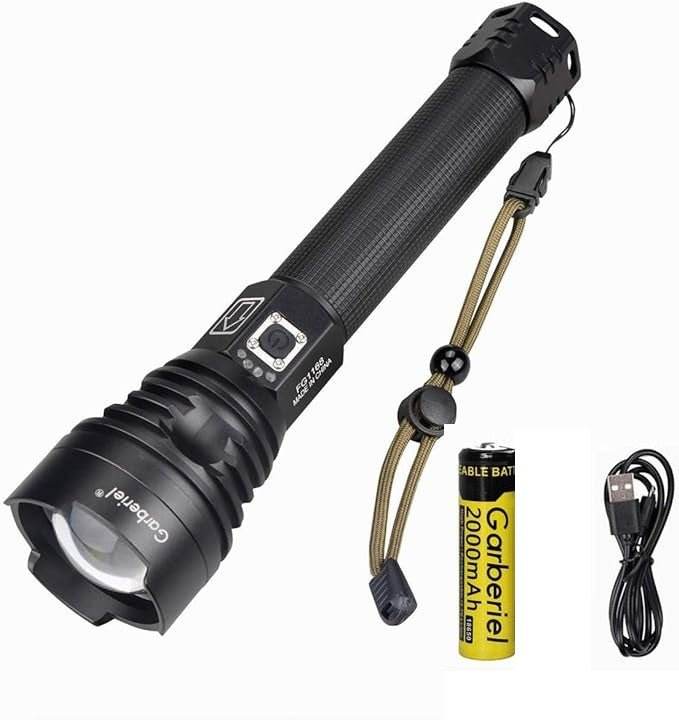 P90 LED Rechargeable Laser Flashlight - ZEEKO.AE