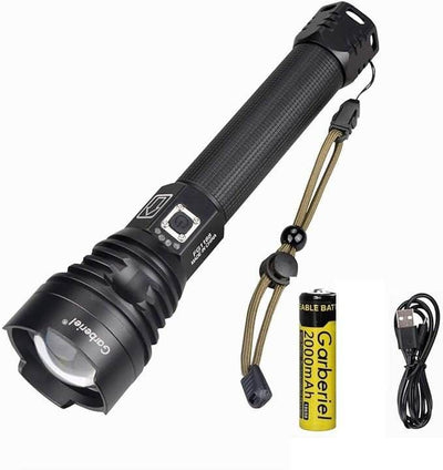 P90 LED Rechargeable Laser Flashlight - ZEEKO.AE