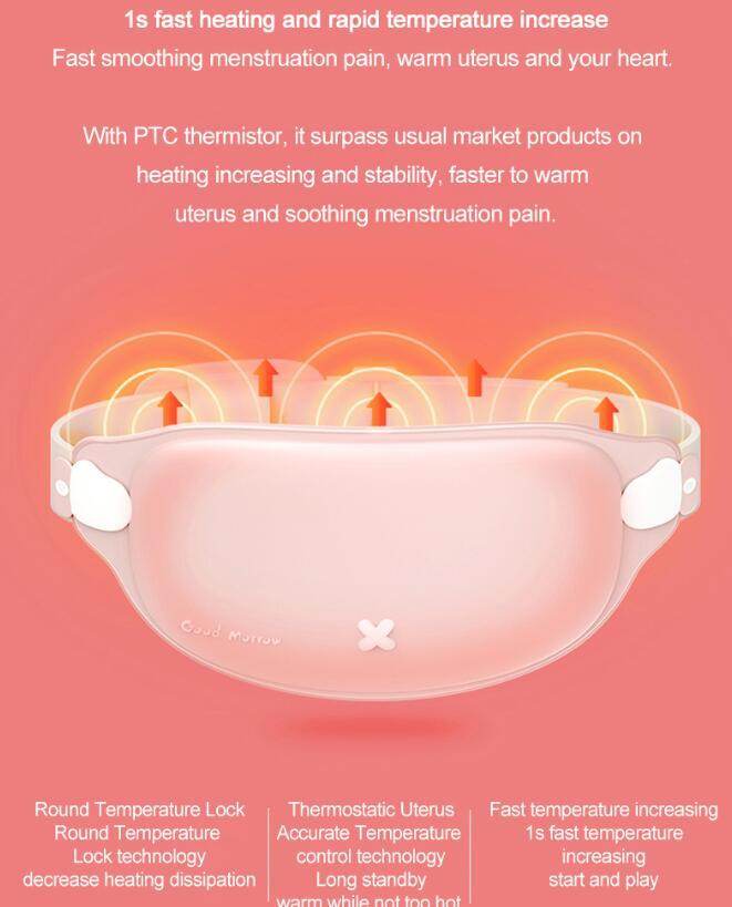 Rechargeable Relaxation Menstrual Pain Patch Relieving Massage Belt - ZEEKO.AE