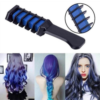 Temporary Mini Disposable Crayons Hair Color Dyeing Mascara Dye Chalk Box With Brush - ZEEKO.AE